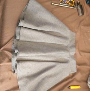 Grey high waist skirt